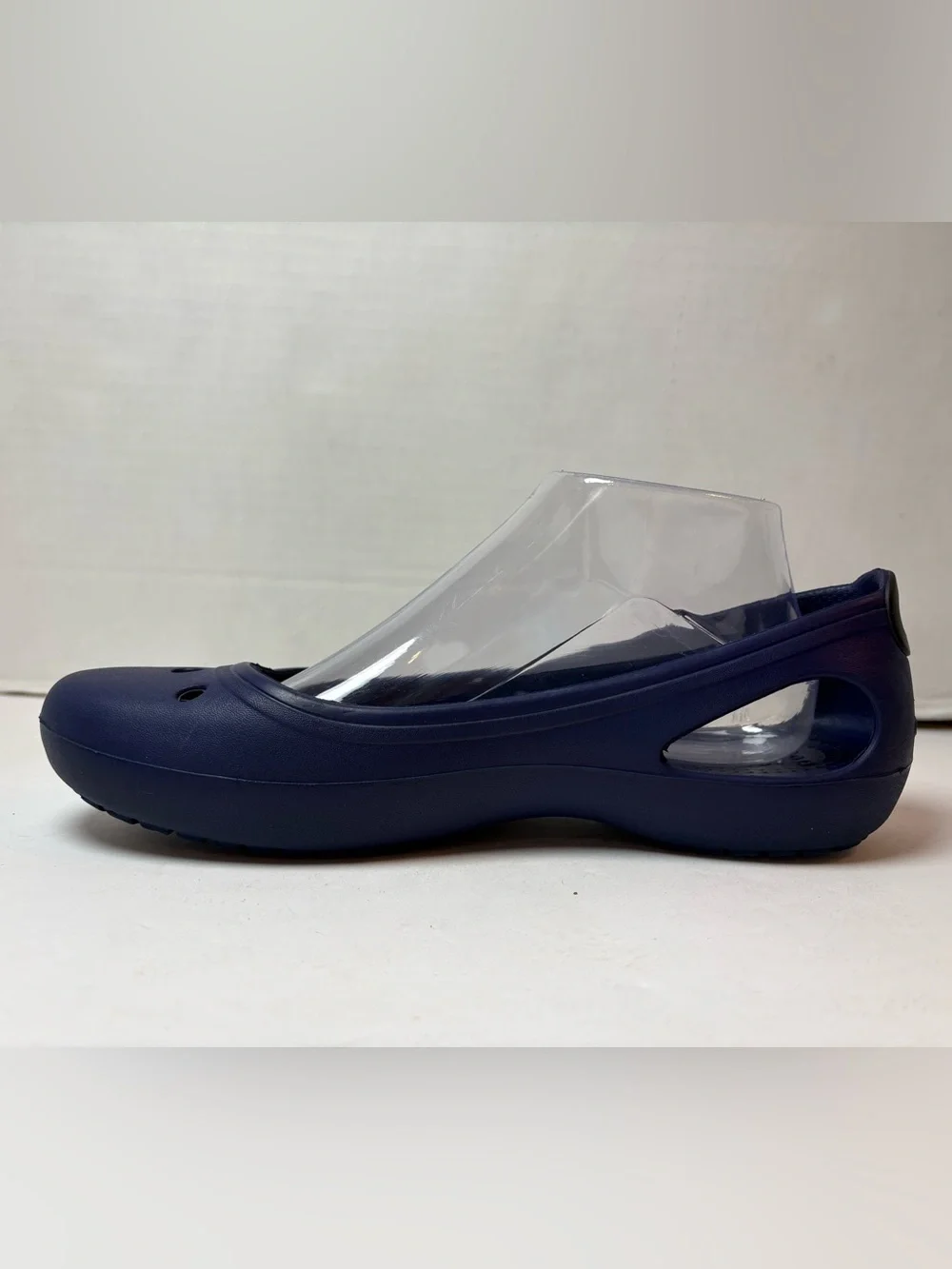 Crocs Kadee Blue Classic Slip-on Ballet Flats Cutout Size 9